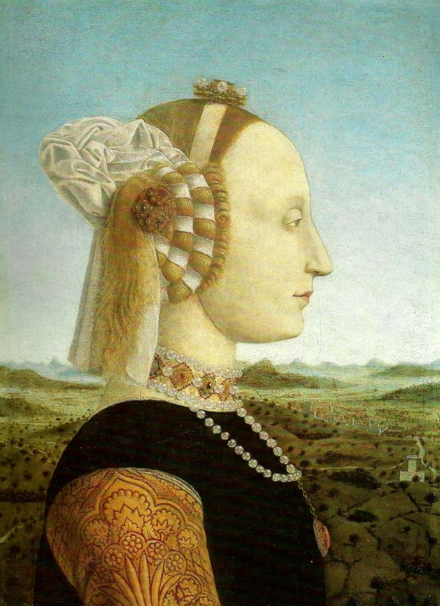 portrait of battista sforza